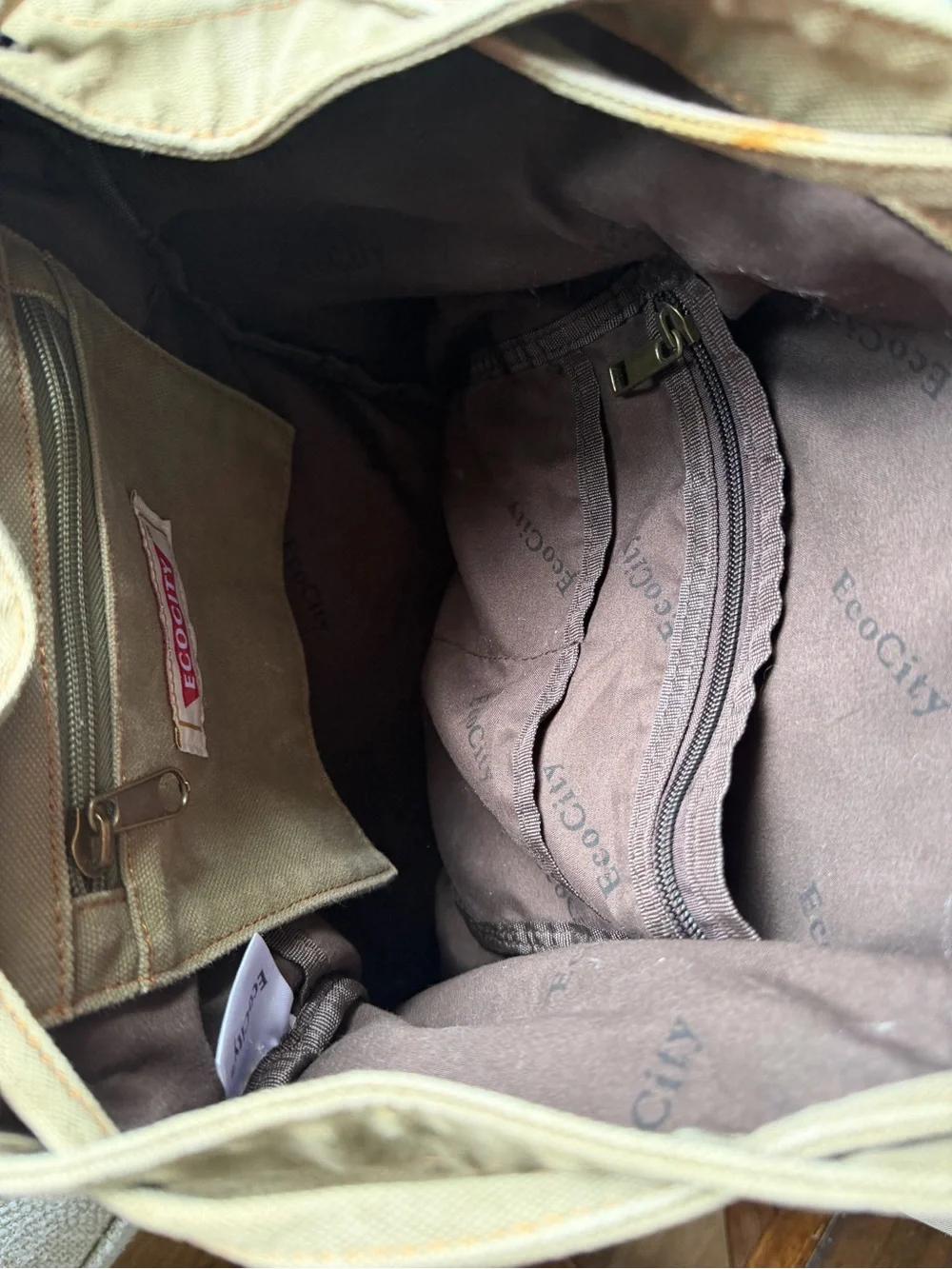 Vintage Canvas Backpack Leather Rucksack Knapsack Tote Satch